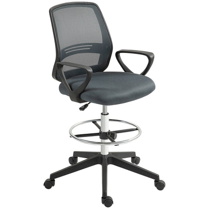 Ergonomisks biroja krēsls ar roku balstiem un regulējamu kāju balstu