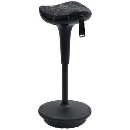 Ergonomisks stāvkrēsls ar regulējamu augstumu, melns