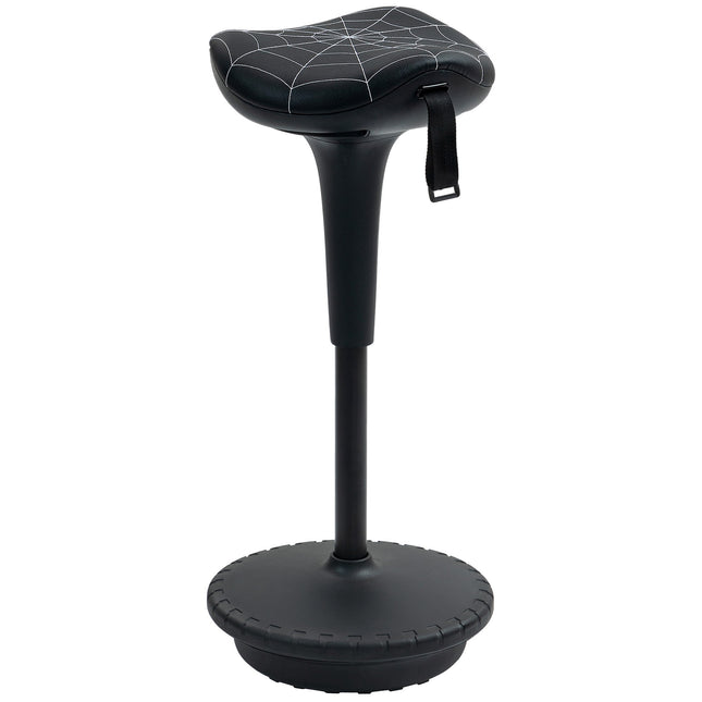 Ergonomisks stāvkrēsls ar regulējamu augstumu, melns