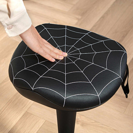 Ergonomisks stāvkrēsls ar regulējamu augstumu, melns