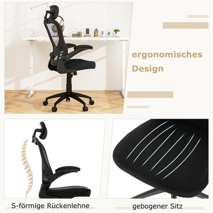Ergonomisks sieta biroja krēsls ar šūpojošu atzveltni, vadītāja krēsls, grozāms datora krēsls