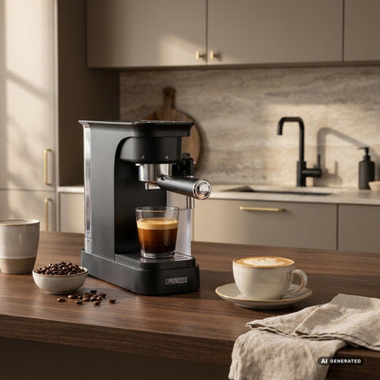 Espresso automāts ar piena putotāju 20 bāri 1400 W, 2 tases vienlaikus, 0,8 l