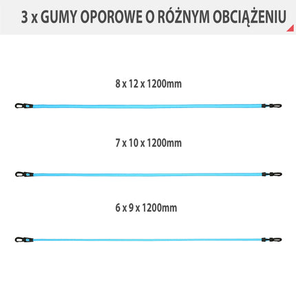 Vingrojumu komplekts ar paklājiņu, pretestības lentēm, svariem
