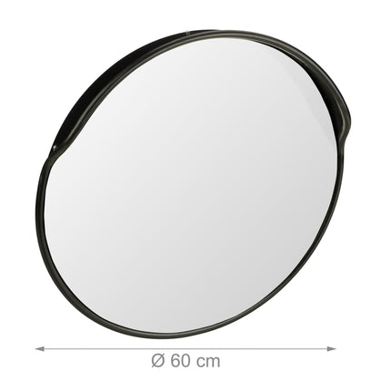 Izejas spogulis 60 cm melns