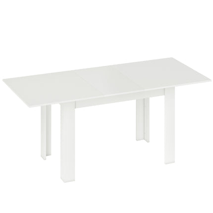 Izvelkams ēdamgalds, 140-180 x 80 cm, balts