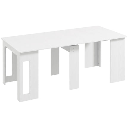 Izvelkams ēdamgalds, balts, 60-180 x 85 x 75 cm