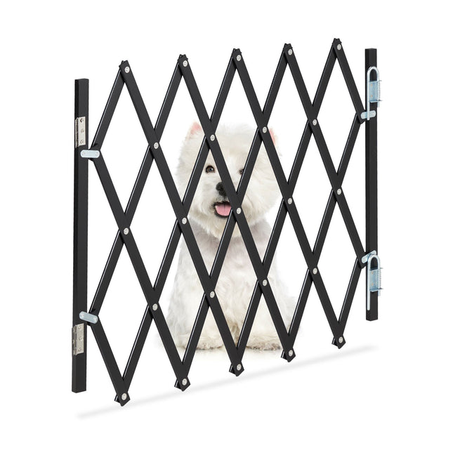 Extendable Dog Barrier in Black