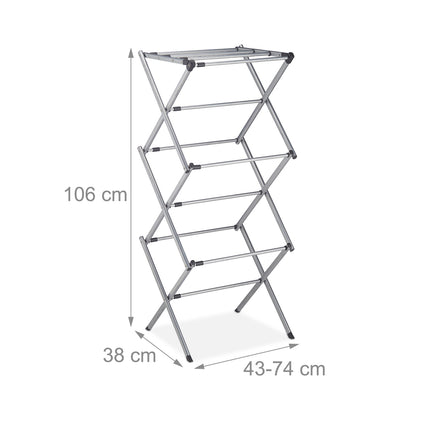 Extendable and foldable drying rack