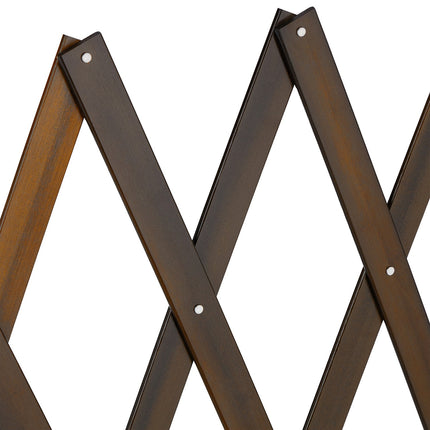 Extendable dog guard in brown