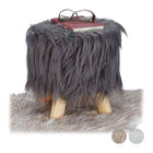 Faux Fur Footstool