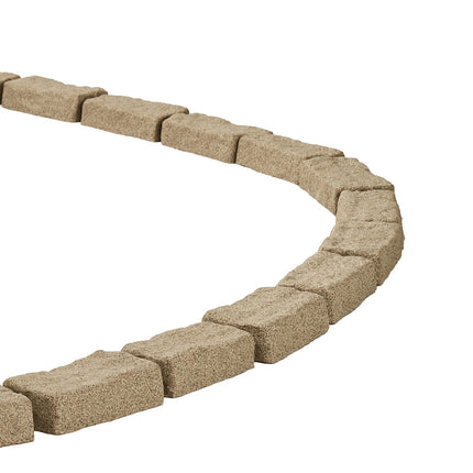 Faux Stone Landscape Edging, 46.4 In, Beige, 4-Pack