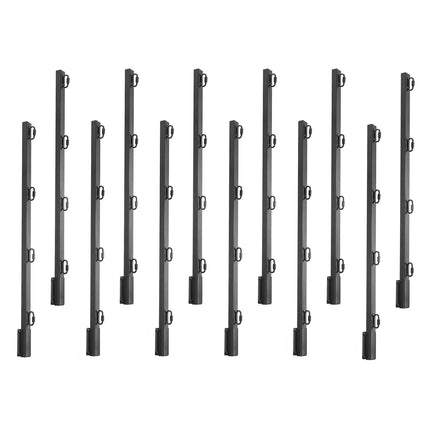 Fence Post Extenders, 12 Pack 32.1 in Steel Barbed Arms
