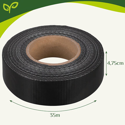 Žogu lente 4,75 cm x 35 m 450 g antracīta krāsā 23910
