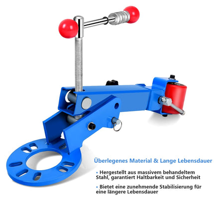 Spārnu rullīšu instruments, regulējams metāla, piemērots 4/5 collu rumbām