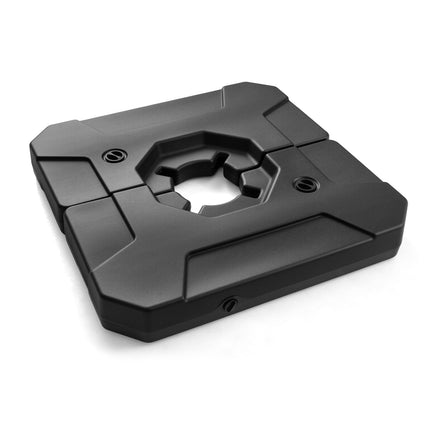 Piepildāma lietussarga pamatne, 2 daļu, HDPE, 89x89 cm, melna