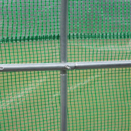 Plēves siltumnīca Plēves siltumnīca Siltumnīca Aukstā karkasa augu māja Tomātu māja Divslīpju jumts 350 × 300W × 200H cm