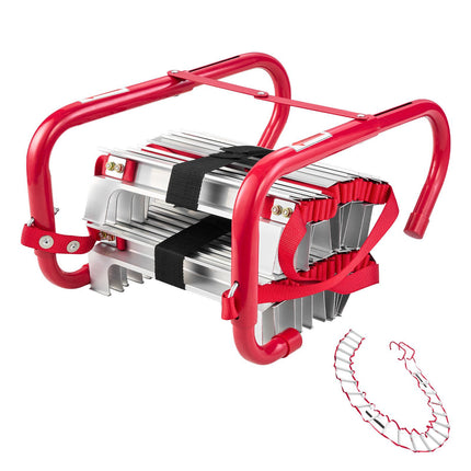 Fire Escape Ladder, 3-Story 25 Ft, 1000 Lb Capacity