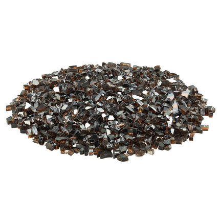 Fire Pit Glass, 10 lb Copper Reflective 1/2-Inch