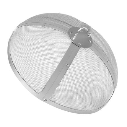 Fire Pit Spark Screen, 27 Inch Stainless Steel, Ring Handle
