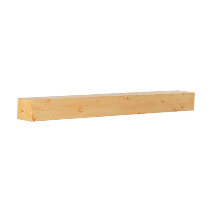 Fireplace Mantel Shelf – 60 Inch White Pine, 50 lb Capacity