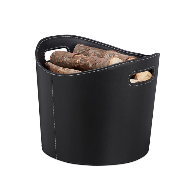 Malkas grozs no melnas mākslīgās ādas