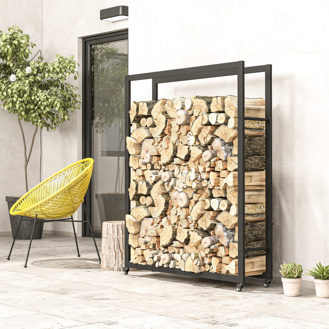 Malkas statīvs ar riteņiem, pārvietojams, metāla rāmis, līdz 150 kg, 120 x 32 x 151 cm, melns