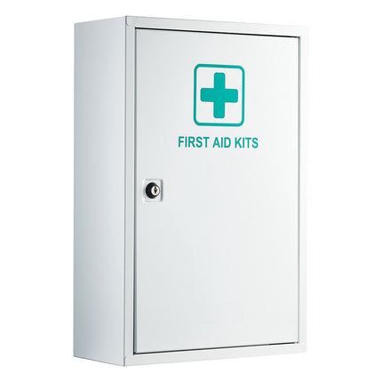 First Aid Cabinet, 1000-Piece, Metal Wall-Mount