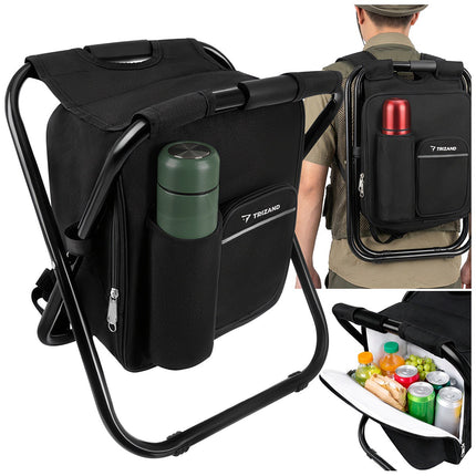 Makšķerēšanas mugursoma-krēsls - salokāms 3-in-1, celtspēja 150 kg