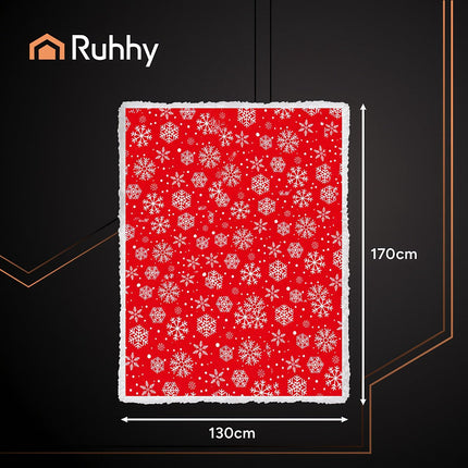 Flannel Christmas Blanket, Double-Sided, 130x170 cm