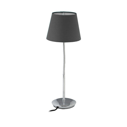 Elastīga galda lampa ar auduma abažūru