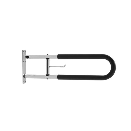 Flip-Up Toilet Grab Bar 30 Inch, 300 lb, Paper Holder