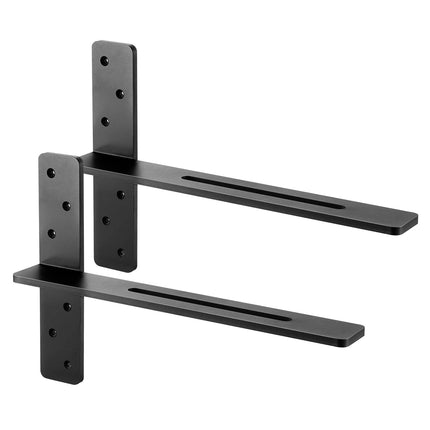 Floating Shelf Brackets, 2 Pack, 18 In, 200 lb, Steel
