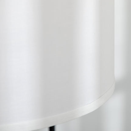 Grīdas lampa viesistabai modernā melnā metāla krāsā ar abažūru un 180 cm vadu - 64 x 38 x 163,5 cm
