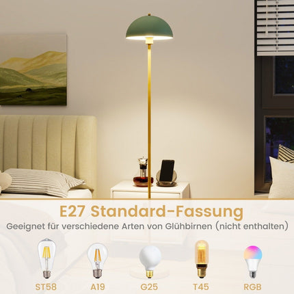 Grīdas lampa viesistabai 163 cm E27 kontaktligzdas grīdas lampa ar triecienizturīgu abažūru