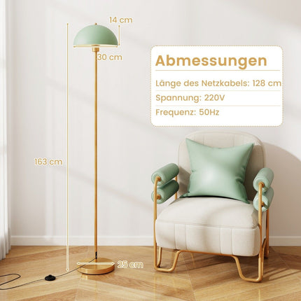 Grīdas lampa viesistabai 163 cm E27 kontaktligzdas grīdas lampa ar triecienizturīgu abažūru