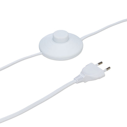 Grīdas lampa ar auduma abažūru