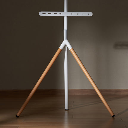 Floor standing TV bracket Wooden legs