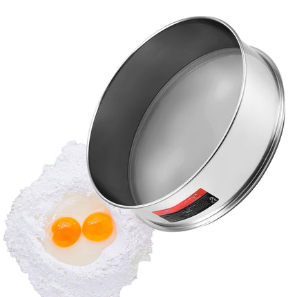Flour Sieve, 40 Mesh 304 Stainless Steel, 12.6 Inch