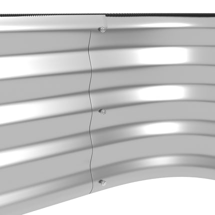 Puķu plaukts, augu plaukts, dārza balkons, sudrabkrāsas, 118x45x30 cm