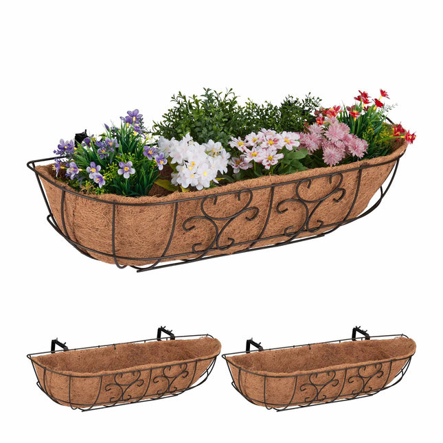 Flower box Balcony Set of 3