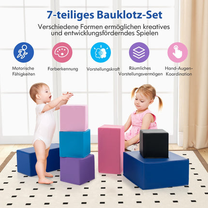 Putuplasta klucīšu komplekts - 7 gab., mīksti un izturīgi