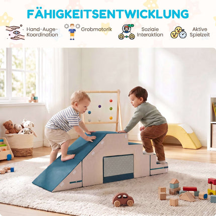 Putuplasta klucīši mazuļiem, zili – 2 daļu komplekts