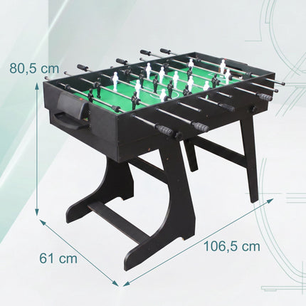 Salokāms 4-in-1 daudzfunkcionāls spēļu galds – melns