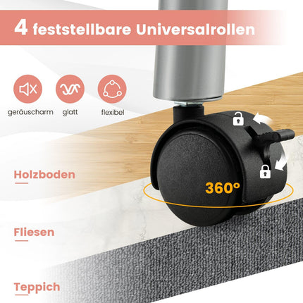 Salokāms manikīra galds ar putekļu savācēju un LED lampu