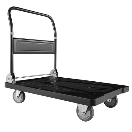 Foldable Platform Truck, 1000 lb, 5-In Swivel Wheels