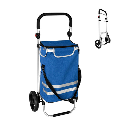 Salokāms iepirkumu ratiņi, 45 l, aukstumsoma, 35 kg ietilpība