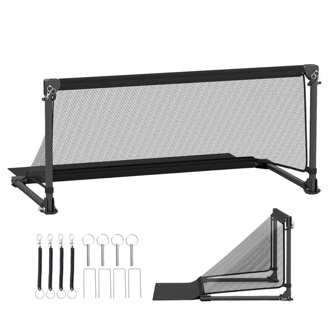 Salokāmi futbola vārti 100x50x47cm metāla rāmis, PE tīkls