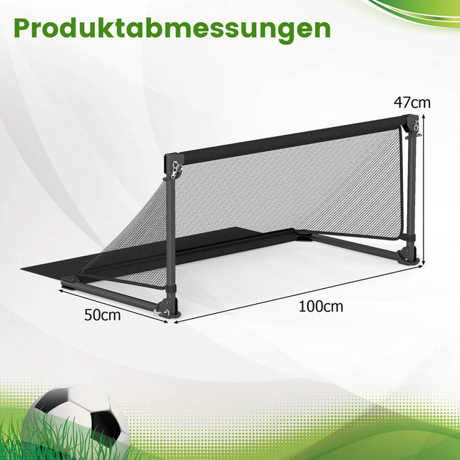 Salokāmi futbola vārti 100x50x47cm metāla rāmis, PE tīkls