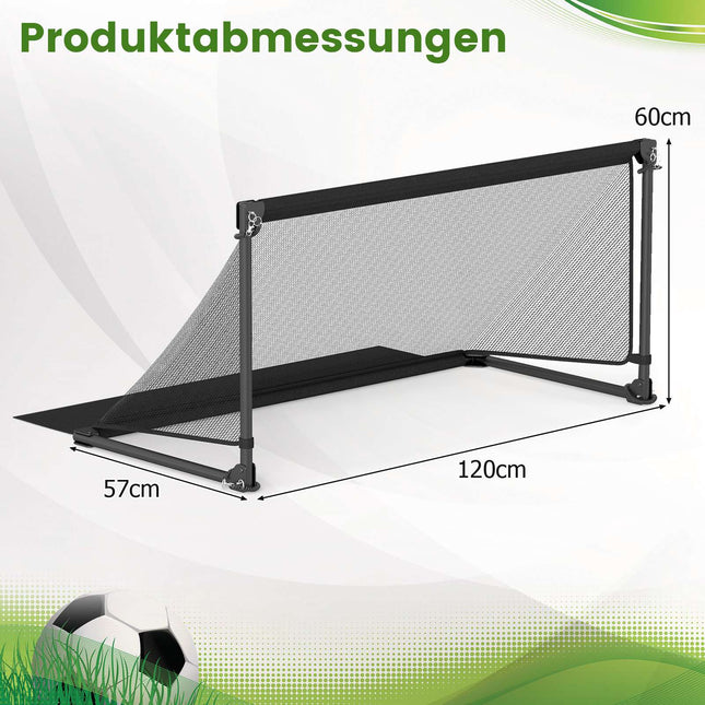 Salokāmi futbola vārti 120x57x60cm metāla rāmis PE tīkls