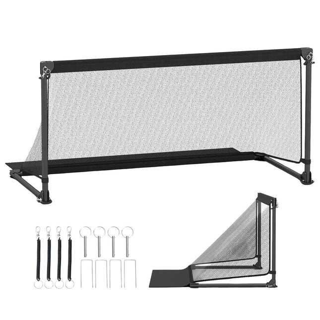 Salokāmi futbola vārti 150x71x76cm metāla rāmis PE tīkls
